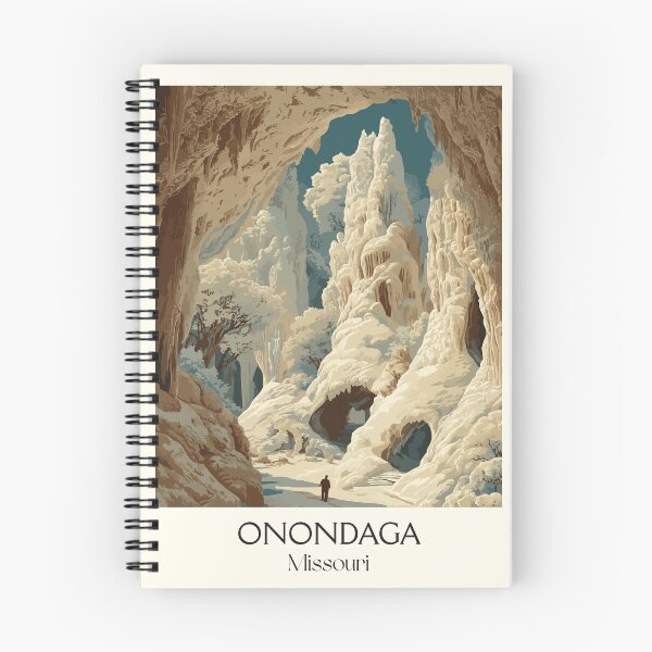 Item preview, Onondaga Cave Missouri Vintage Poster | State Park Cavern Art Print | Geology Decor designed and sold by TuncGK.