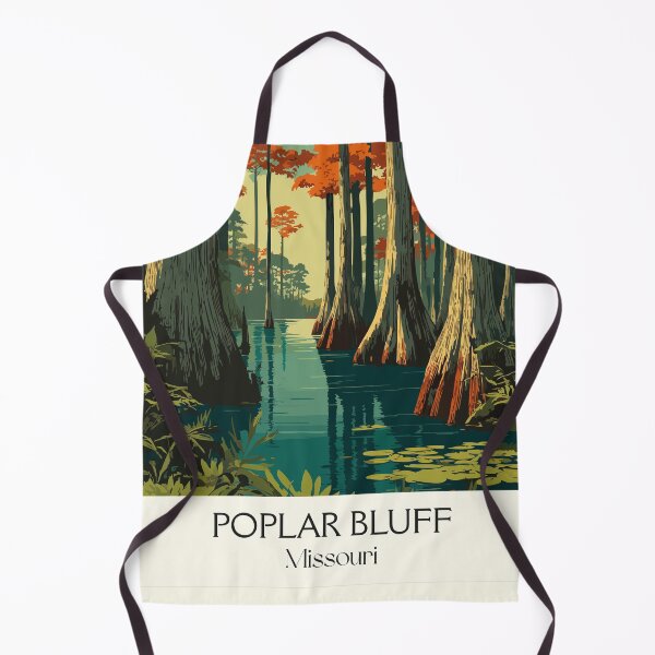 Item preview, Poplar Bluff Missouri Vintage Poster | Cypress Swamp Scenery Art Print | Southeast MO Decor designed and sold by TuncGK.