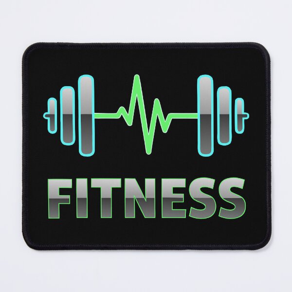 Artikelvorschau, FITNESS Modernes grünes Fitness-Logo mit Hantel und Herzschlaglinie entworfen und verkauft von AFernandesDSG.