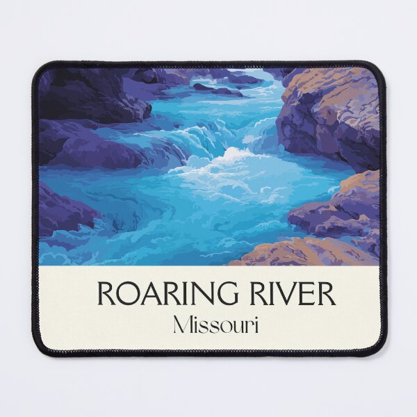 Item preview, Roaring River Missouri Vintage Poster | State Park Canyon Art Print | Ozark Scenery Decor designed and sold by TuncGK.