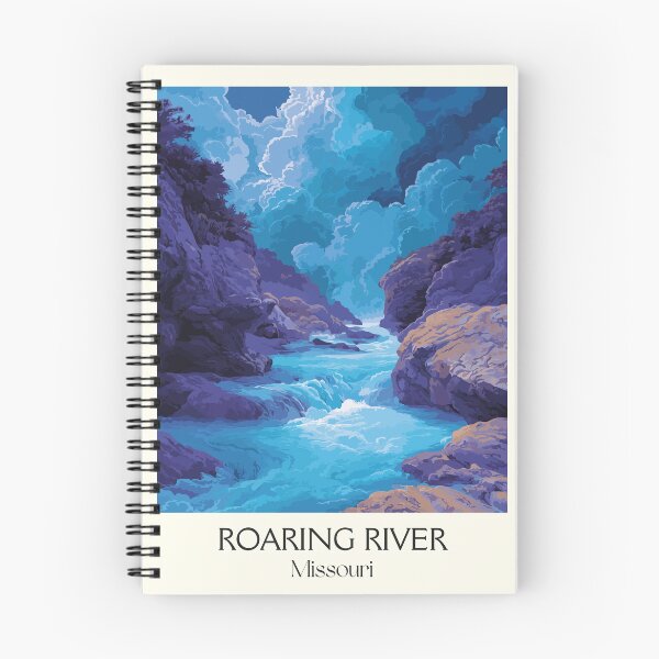 Item preview, Roaring River Missouri Vintage Poster | State Park Canyon Art Print | Ozark Scenery Decor designed and sold by TuncGK.