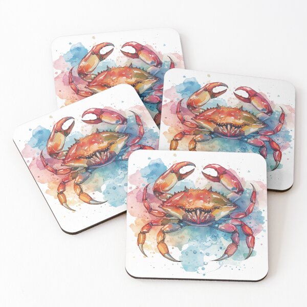 Item preview, Cancer Crab Zodiac in Watercolor designed and sold by catcurio.