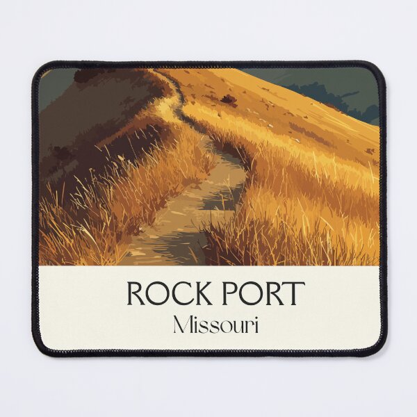 Item preview, Rock Port Missouri Vintage Travel Poster | Loestra Bluffs Art Print | Western Scenery Decor designed and sold by TuncGK.
