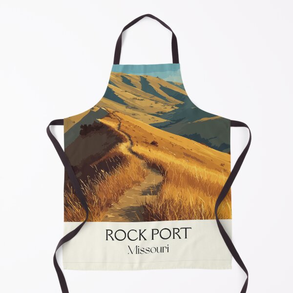 Item preview, Rock Port Missouri Vintage Travel Poster | Loestra Bluffs Art Print | Western Scenery Decor designed and sold by TuncGK.
