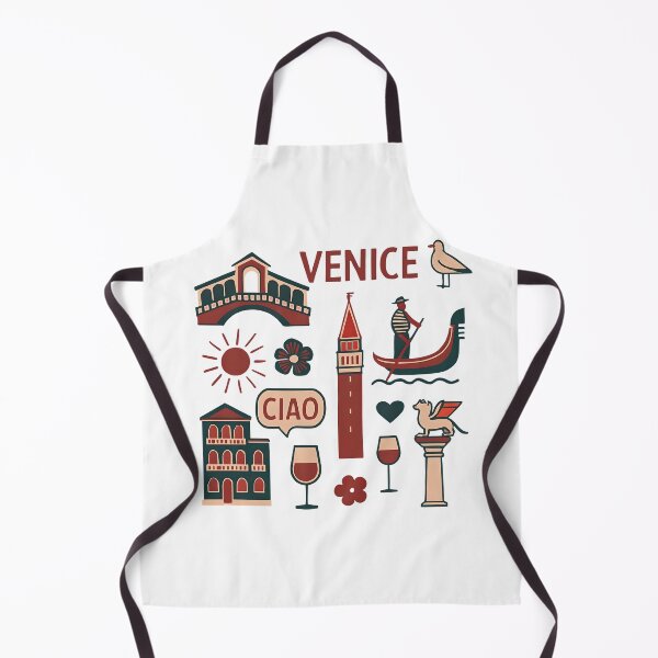 Item preview, Colorful Venice Italy Travel Icons designed and sold by Gaby112703.