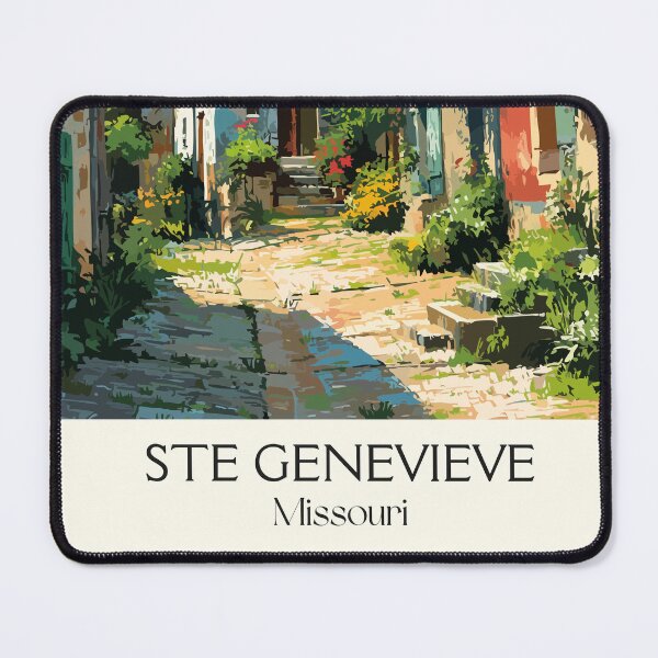 Item preview, Ste. Genevieve Missouri Vintage Travel Poster | Historic French Colonial Art Print | Quaint Town Decor designed and sold by TuncGK.