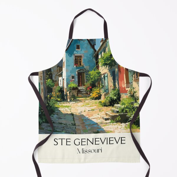 Item preview, Ste. Genevieve Missouri Vintage Travel Poster | Historic French Colonial Art Print | Quaint Town Decor designed and sold by TuncGK.