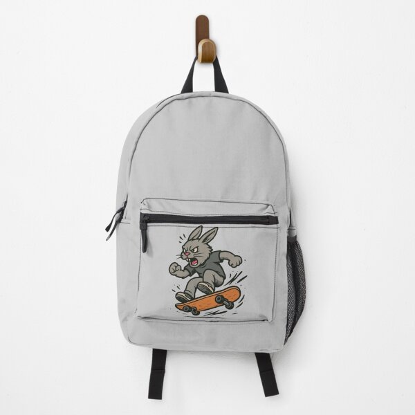 Item preview, Ollie the Hare - Angry Skateboard Rabbit Graphic designed and sold by SillyPawsStudio.