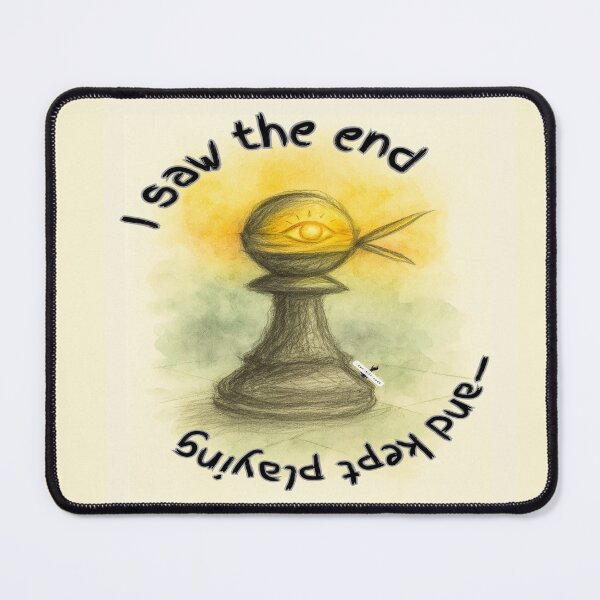 Item preview, I Saw the End and Kept Playing — Vision Pawn designed and sold by PawnShiftGoods.