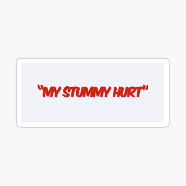 "My Stummy Hurt" Playboi Carti Sticker