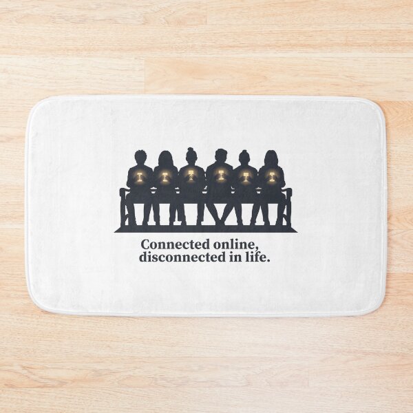 Item preview, Connected Online, Disconnected in Life – Minimalist Retro Design 3 designed and sold by ebietade69.