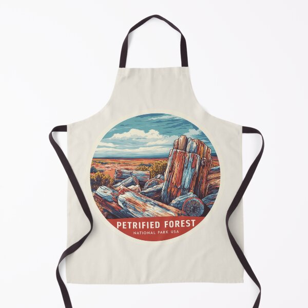 Item preview, Petrified Forest National Park USA Vintage Travel Sticker - Retro Desert Landscape & Fossil Trees designed and sold by Blurbean.