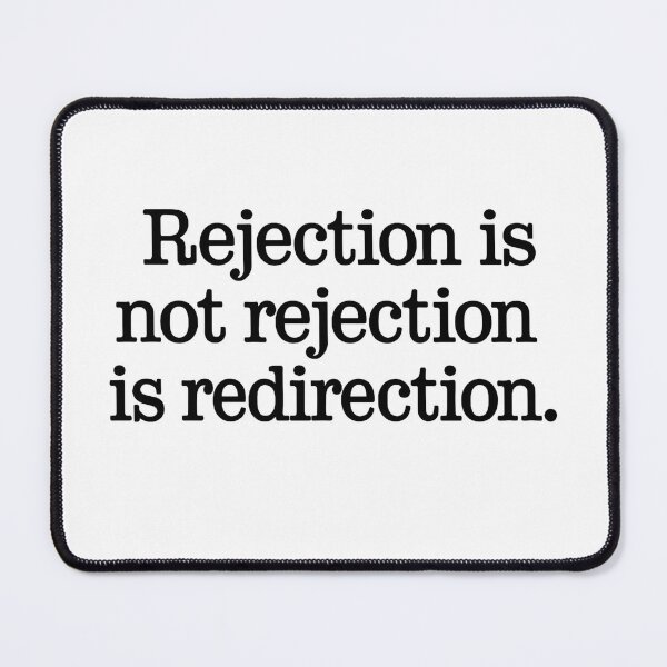 Item preview, Rejection Is Redirection Motivational Minimalist Quote designed and sold by Gaby112703.