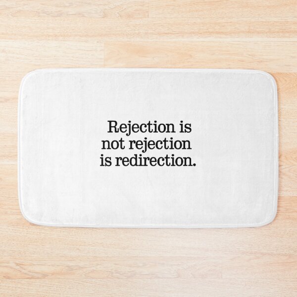 Item preview, Rejection Is Redirection Motivational Minimalist Quote designed and sold by Gaby112703.
