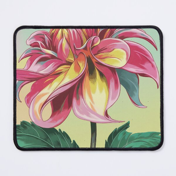 Item preview, Abstract Dahlia Wall Art – Vibrant Modern Botanical Canvas designed and sold by jazzyfunky.