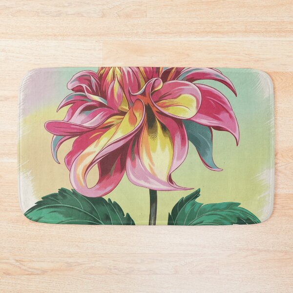 Item preview,  Abstract Dahlia Wall Art – Vibrant Modern Botanical Canvas designed and sold by jazzyfunky.