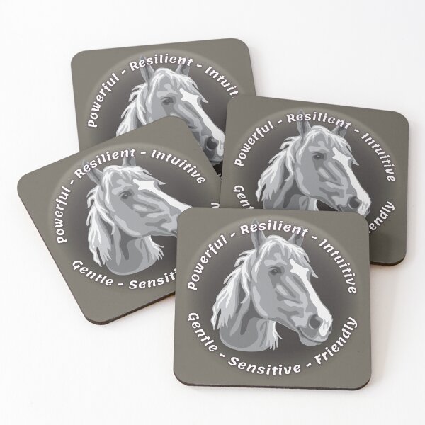 Item preview, Grey Beloved Horse Personality designed and sold by DuFauna.