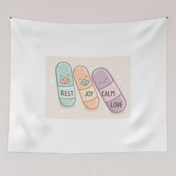 Item preview, Self Care Pills Sticker Pack | Fluffy Peels designed and sold by FluffyPeels.