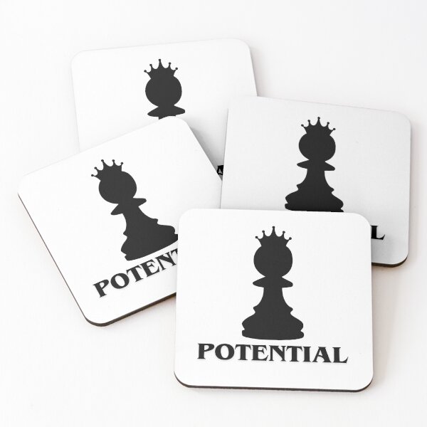 Item preview, Potential Pawn - Funny Chess Player Design designed and sold by TheCuriousPawn.