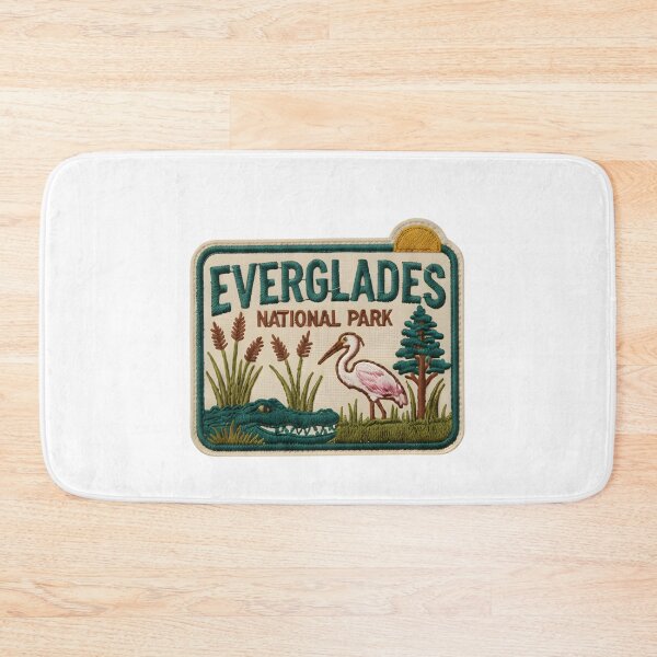 Item preview, Everglades National Park Embroidery Style Patch Vintage Art  designed and sold by LittleArij.