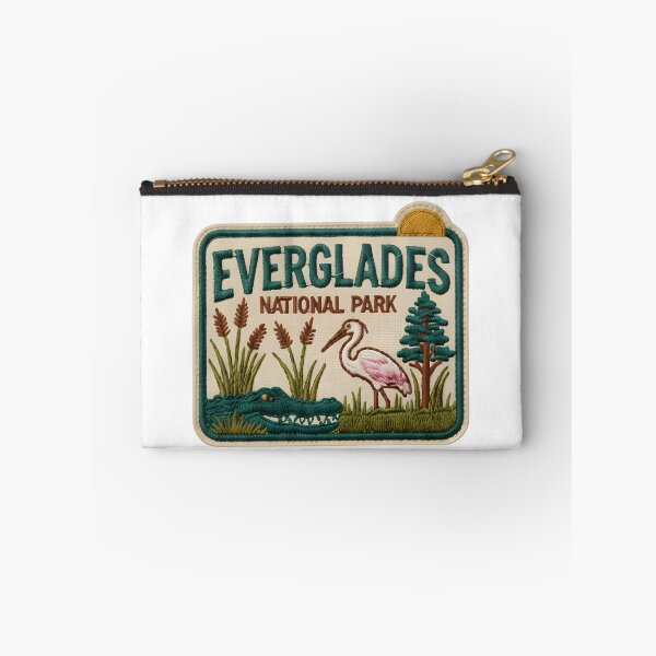 Item preview, Everglades National Park Embroidery Style Patch Vintage Art  designed and sold by LittleArij.