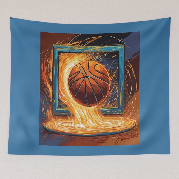 Item preview, "Blazing Basketball Slam Dunk" designed and sold by Artisticanvas.