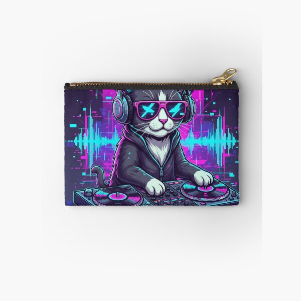 Item preview, Glitch-Core Retro-Futurist Cat DJ: Synthwave Pixel Art Master designed and sold by Visconis.