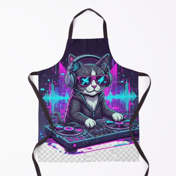 Item preview, Glitch-Core Retro-Futurist Cat DJ: Synthwave Pixel Art Master designed and sold by Visconis.