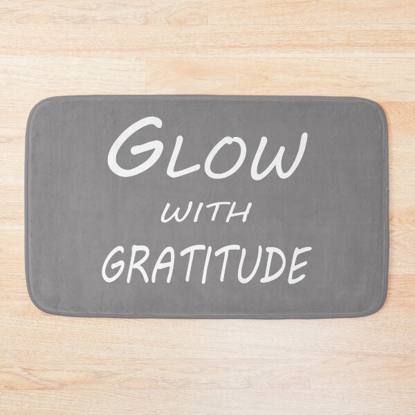 Item preview, Glow with Gratitude – Positive Energy Quote Design designed and sold by ArtNestVerse.