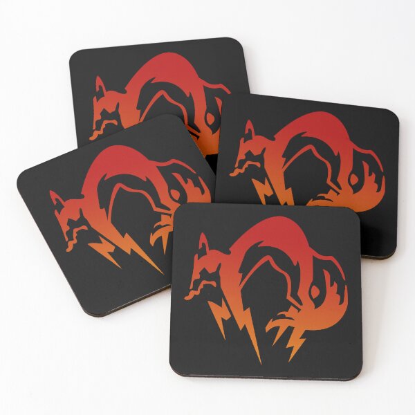 Item preview, Red Metal Gear Fox Logo designed and sold by Harry Draws Straws.