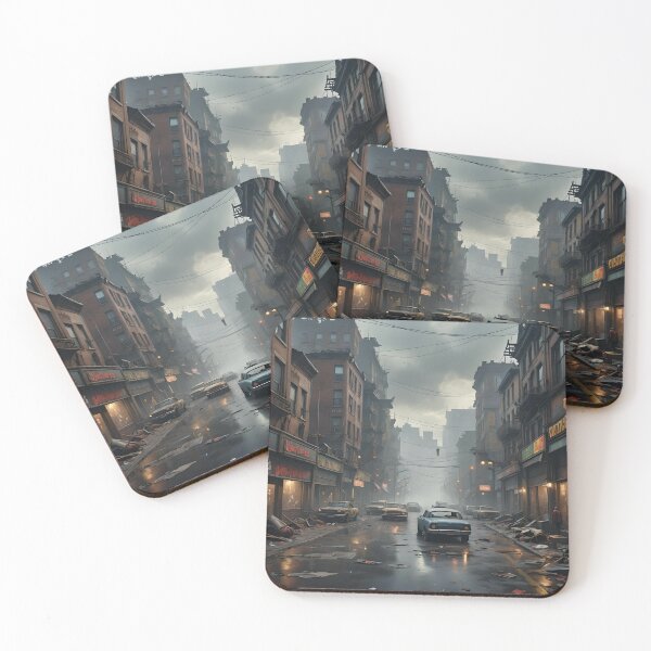 Item preview, Ghost Town Filled With Destroyed Cars designed and sold by Rosa-Canina64.