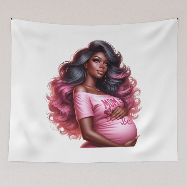 Item preview, Modern Maternity Afro Woman Design designed and sold by Lulunza.