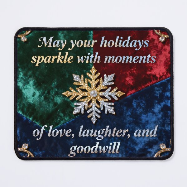 Item preview, Opulent Sparkle Holiday Greeting designed and sold by Linnea-Arts.