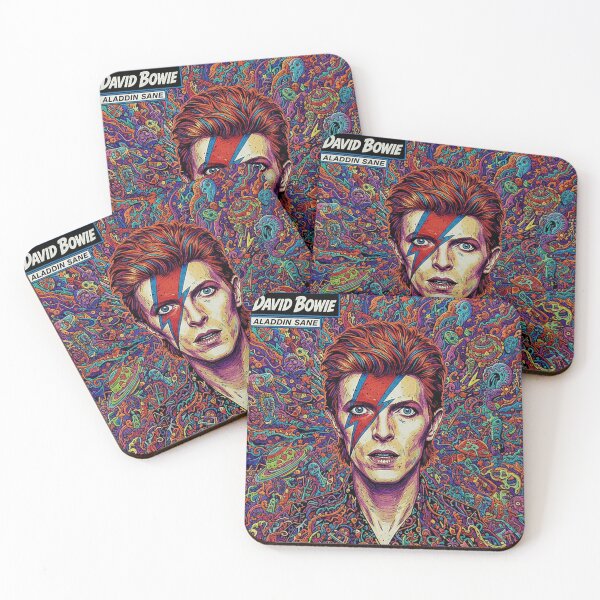 Item preview, David Bowie Aladdin Sane Reimagined – Vinyl Vibes Collection Art Print designed and sold by Art's Diner.