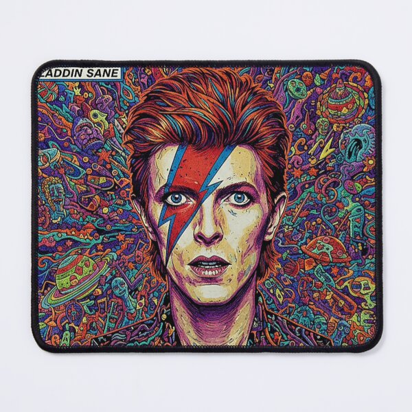 Item preview, David Bowie Aladdin Sane Reimagined – Vinyl Vibes Collection Art Print designed and sold by Art's Diner.