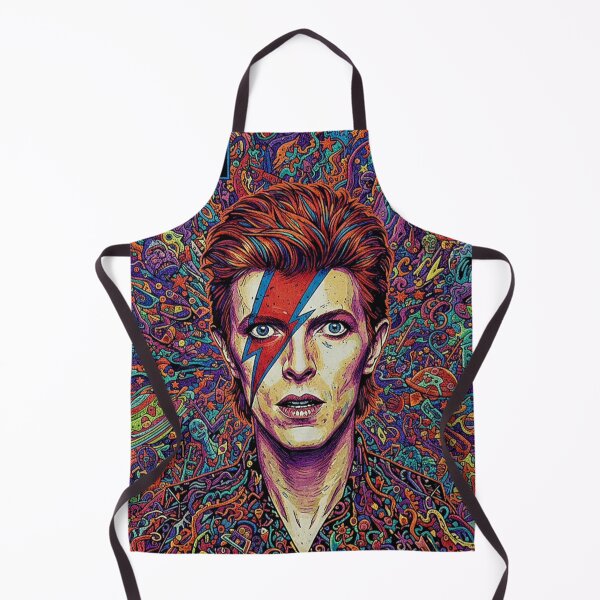 Item preview, David Bowie Aladdin Sane Reimagined – Vinyl Vibes Collection Art Print designed and sold by Art's Diner.