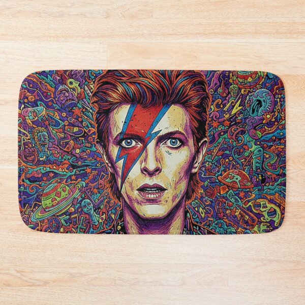 Item preview, David Bowie Aladdin Sane Reimagined – Vinyl Vibes Collection Art Print designed and sold by Art's Diner.