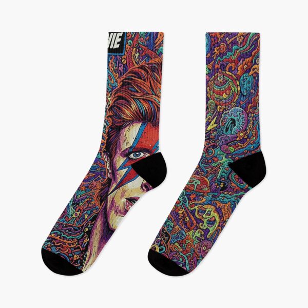 Item preview, David Bowie Aladdin Sane Reimagined – Vinyl Vibes Collection Art Print designed and sold by Art's Diner.