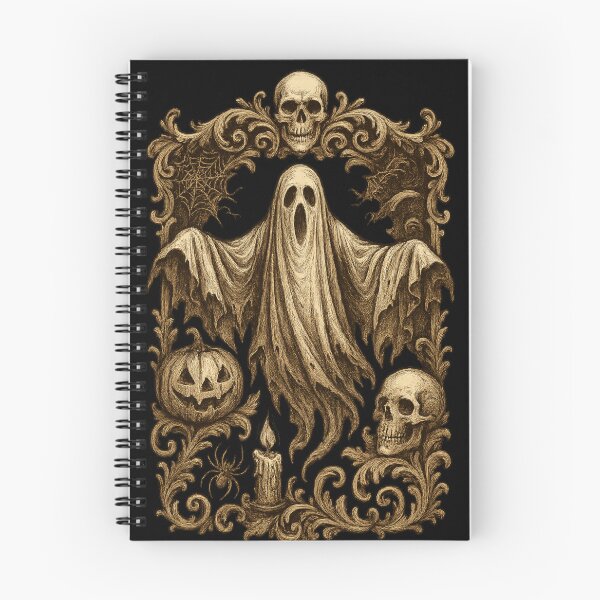 Item preview, Baroque Halloween Ghost Ornamental designed and sold by Prints-by-Olaf.