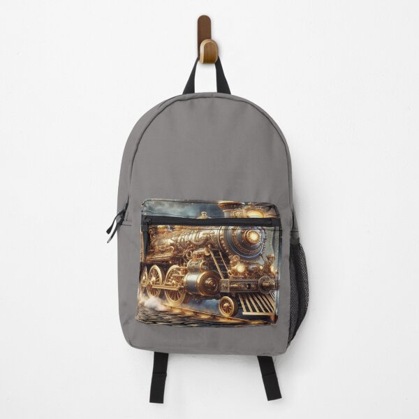 Item preview, SteamDream Express – Magical locomotive with golden flair & urban nostalgia designed and sold by FotoworldEdel.