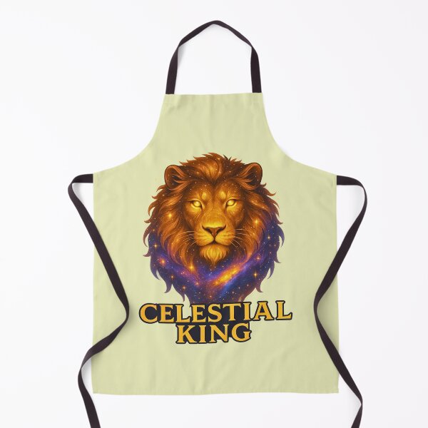 Item preview, Celestial King – Golden Galaxy Lion Head Fantasy Design designed and sold by Dezpro.