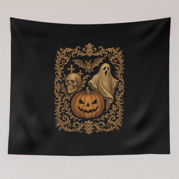 Item preview, Baroque Ornamental Halloween Ghost designed and sold by Prints-by-Olaf.