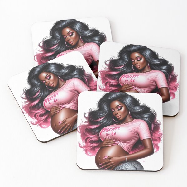 Item preview, Modern Maternity Afro Woman Design designed and sold by Lulunza.