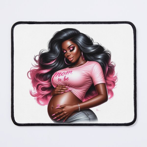 Item preview, Modern Maternity Afro Woman Design designed and sold by Lulunza.