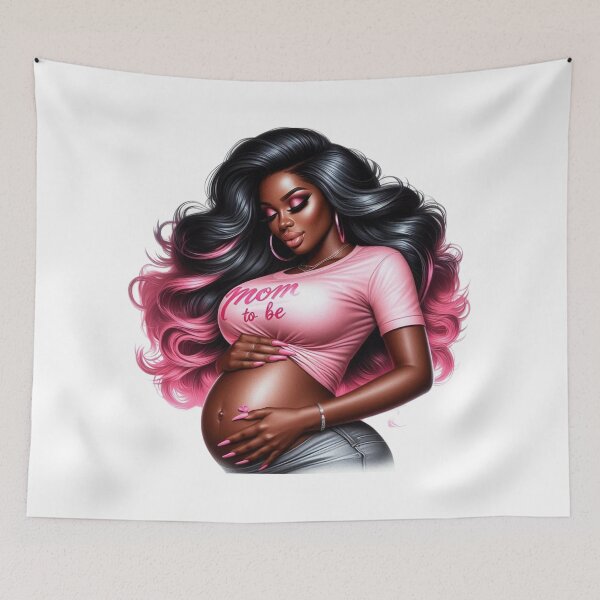 Item preview, Modern Maternity Afro Woman Design designed and sold by Lulunza.