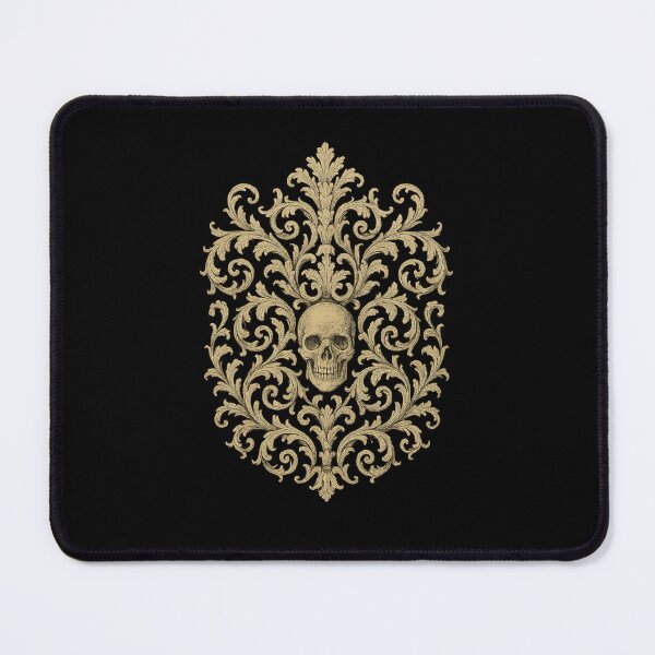 Item preview, Baroque Halloween Skull Ornamental designed and sold by Prints-by-Olaf.