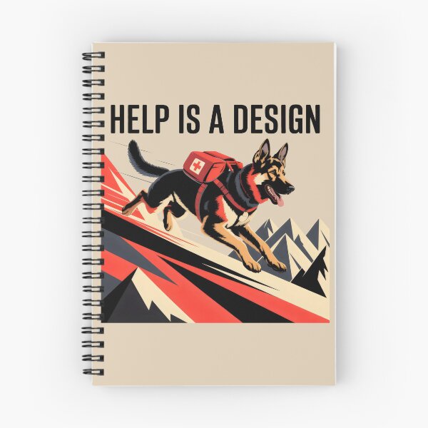 Item preview, Heroic German Shepherd in Constructivist Rescue Scene designed and sold by SplashTastic.