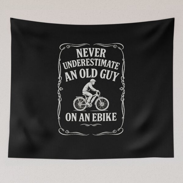 Item preview, Never Underestimate an Old Guy on an EBike designed and sold by Prints-by-Olaf.