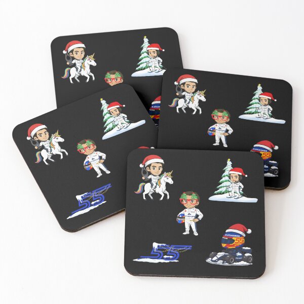 Item preview, Carlos Sainz Christmas Theme Formula 1 racing 2025 sticker for F1 fans designed and sold by Pink Polar F1.