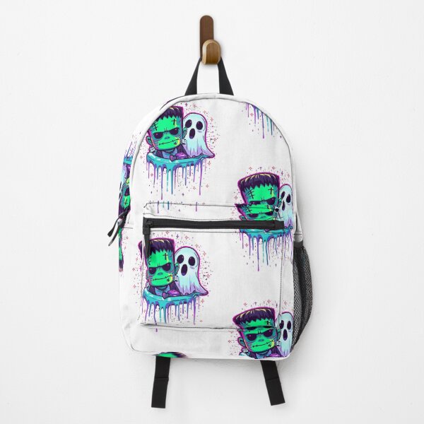 Item preview, Drippy Neon Frankenstein & Ghost designed and sold by snoezelstudio.